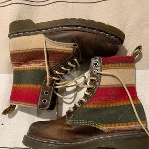 Dr. Martens Pendleton brown leather boots